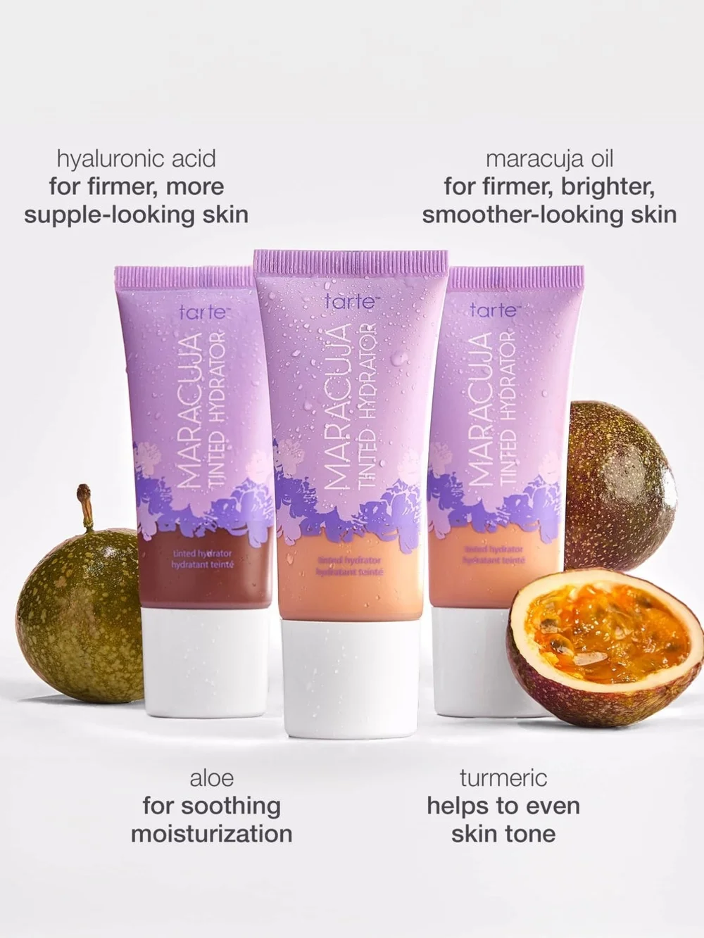 Tarte 3 Pack-Pearlescent Glow, Creaseless Concealer & Tinted Hydrator-Travel Siz